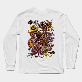 cute alien illustration Long Sleeve T-Shirt